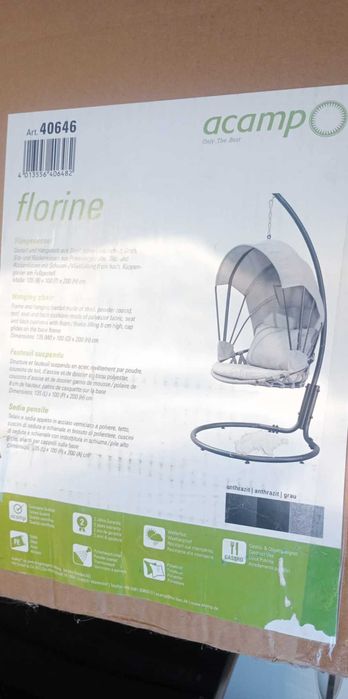 Fotel kokon huśtawka