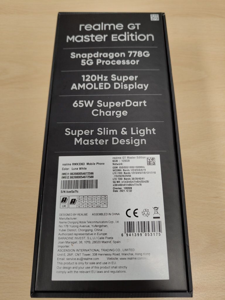 Realme GT Master Edition 6/128 + gratis