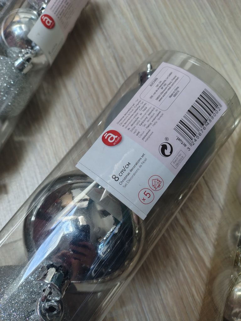 Nowe bombki choinkowe #srebrne