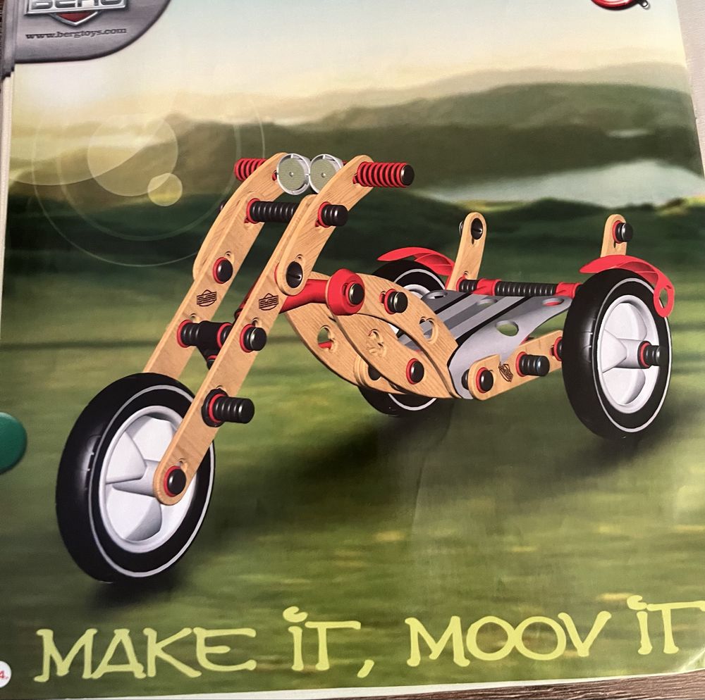 klocki konstrukcyjne Berg Moov 7w1 jak nowe rowerek biegowy hulajnoga