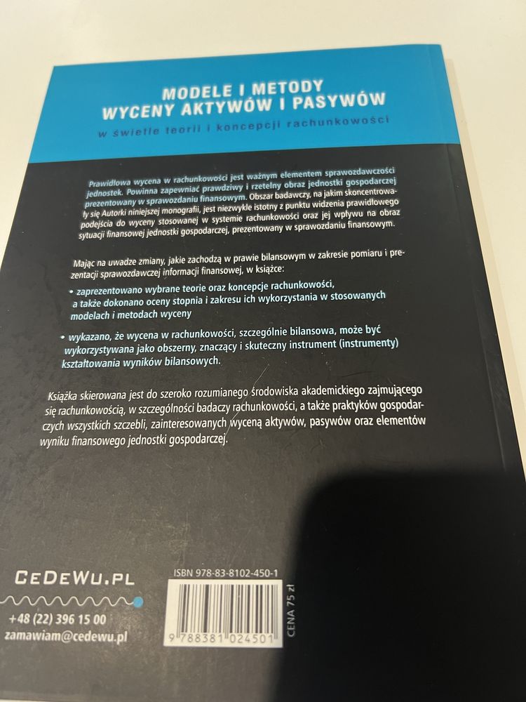 Cedewu modele i metody wyceny aktywów i pasywów