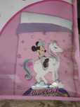 Edredão minnie e unicórnio para cama de solteiro