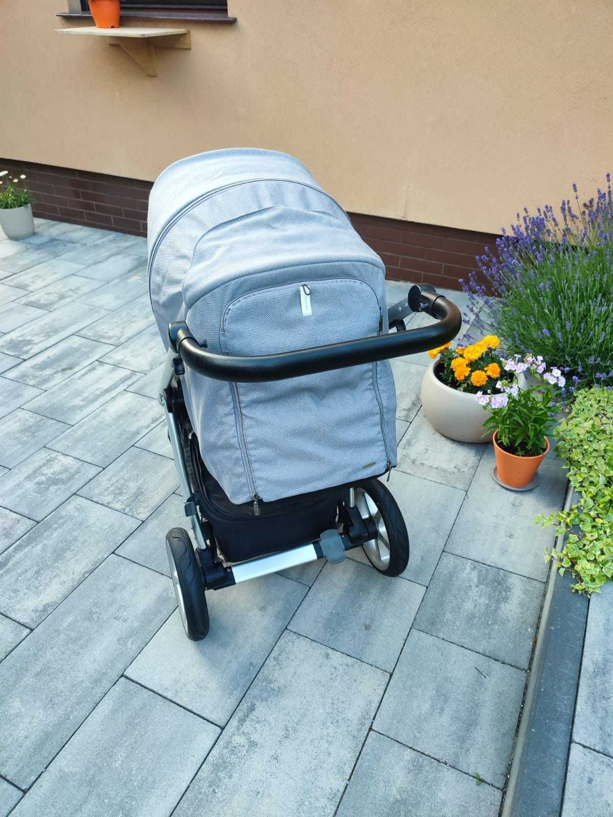 Wózek Espiro Next Silver 2w1 spacerówka + gondola + akcesoria