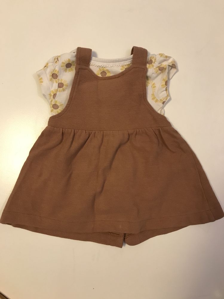 Baby C&A 62 2-3M komplet sukienka i bluzeczka