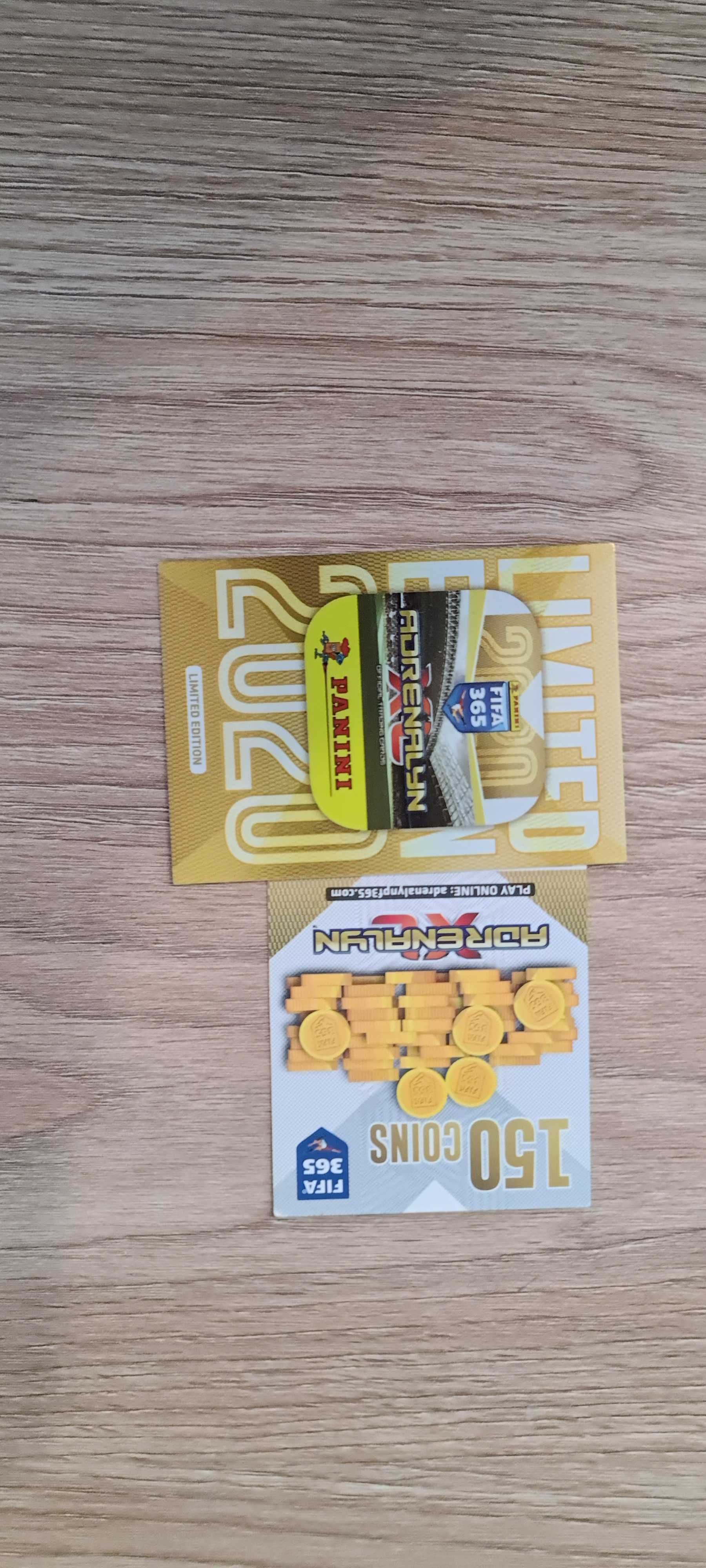 LIMITED EDICTION 150 coins Karty piłkarskie FIFA 365 Panini ADRENALYN