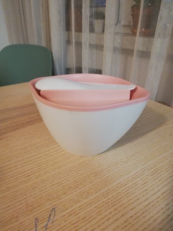 Monbento Lib miska pojemnik na zupę lunchbox różowy biały pink 450ml