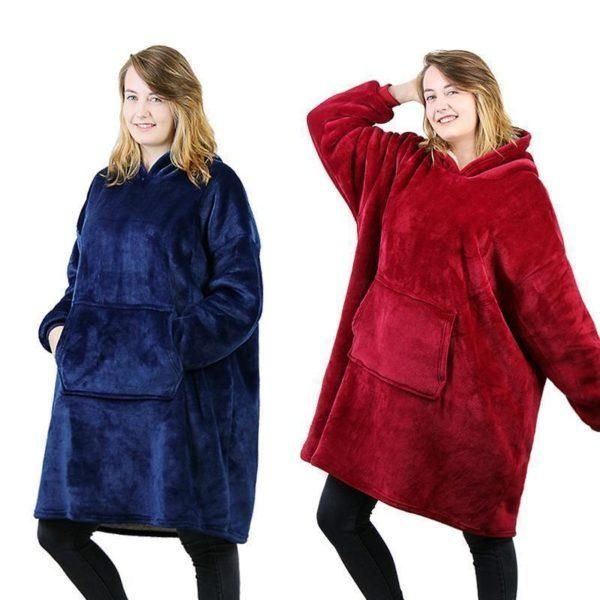 ПЛЕД Толстовка худі  з капюшоном і рукавами Huggle Hoodie оверсайз.