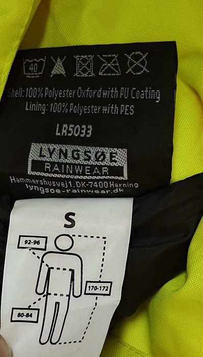 Lyngsøe Denmark Wintet S zimowy kombinezon odblaskowy Hi-Vis roboczy