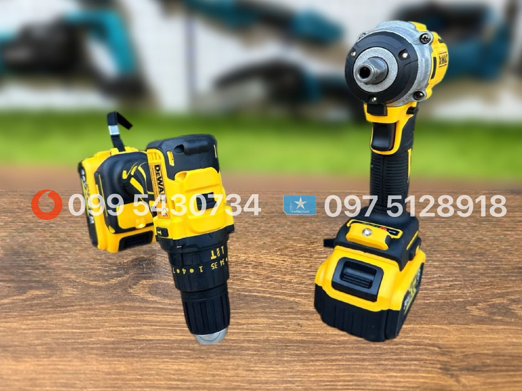 Набір 4/1 DeWALT Болгарка + Гайковерт + Перфоратор + Шуруповерт 36V8Ah