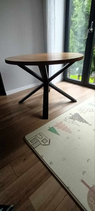 Stół okrągły loft dębowy