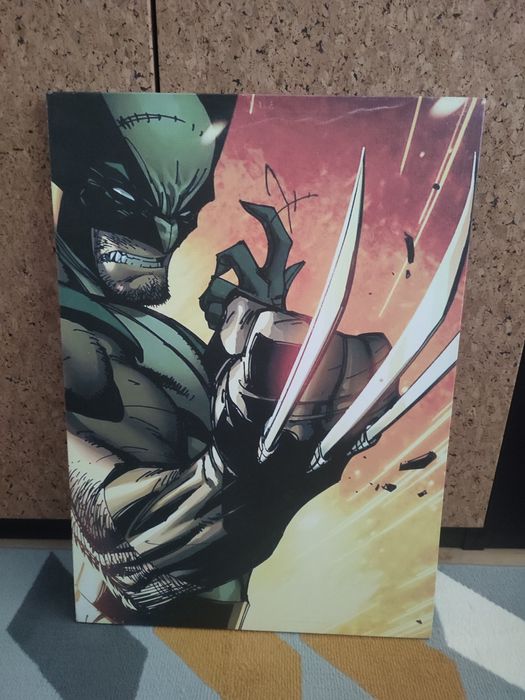 obraz drukowany Wolverine na płótnie, drewniana rama