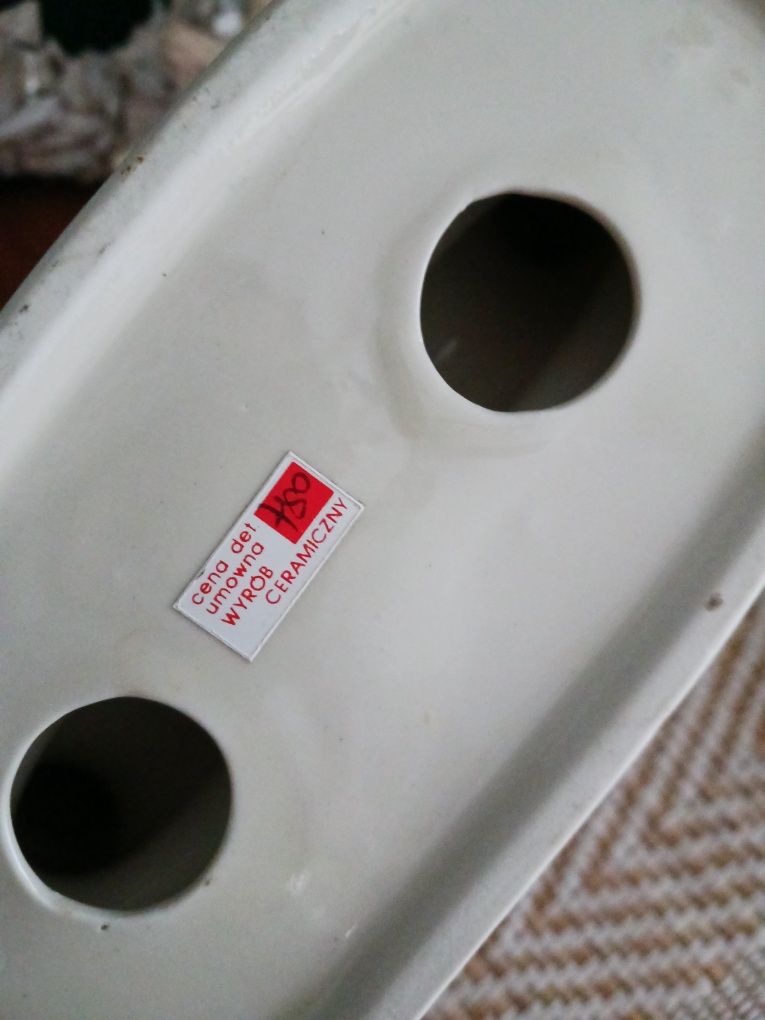 Świecznik ceramiczny  prl