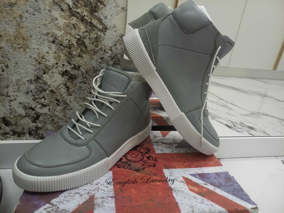 Шкіряні чоловічі снікерси