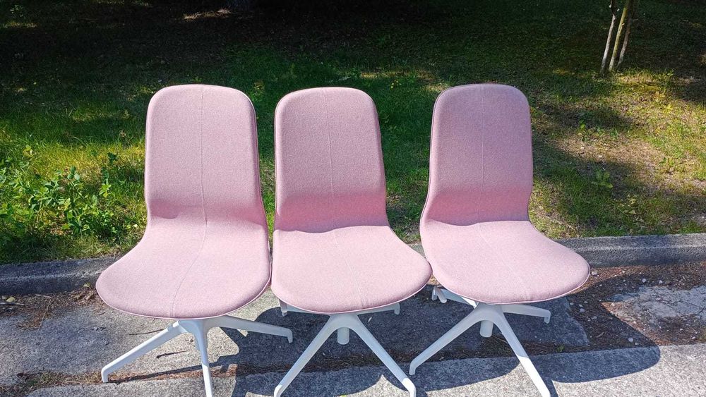 Krzesło konferencyjne różowe krzesła fotele biurowe konferencyjne