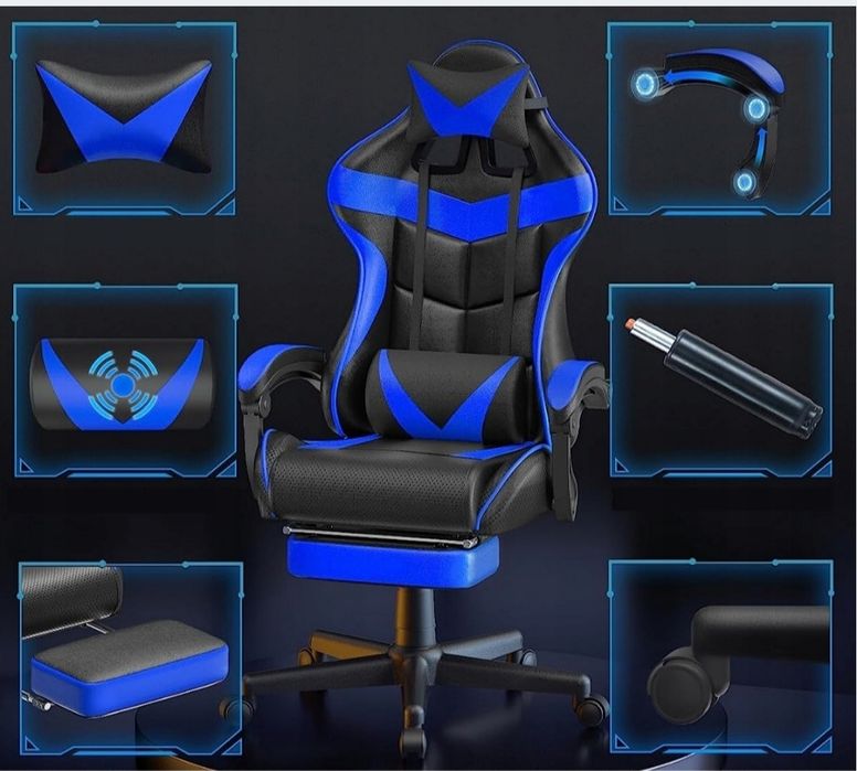 Геймерское кресло игровое с функцией Массажа