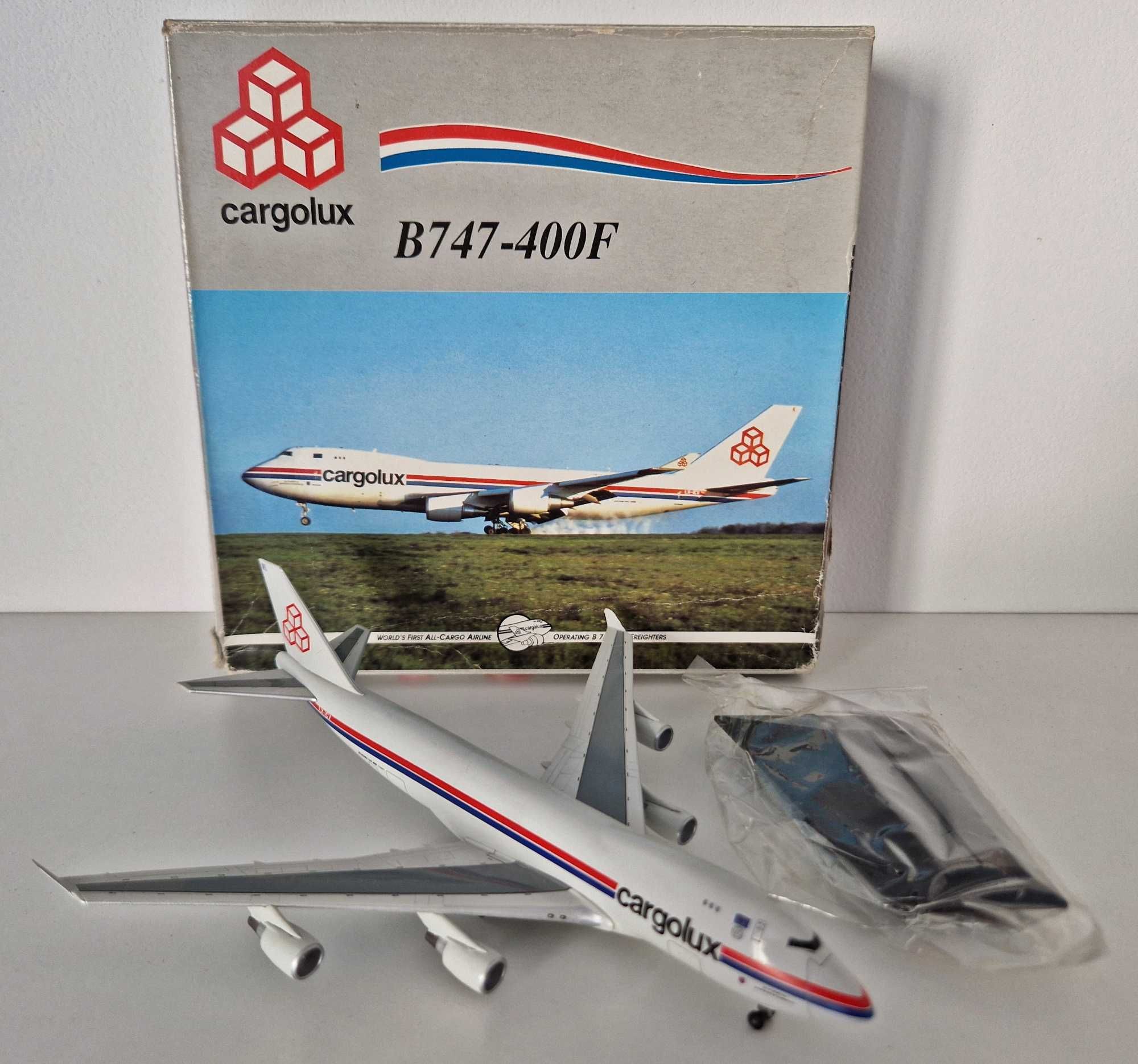Boeing B747-400F Cargolux LX-ICV – model samolot metalowy skala 1:400