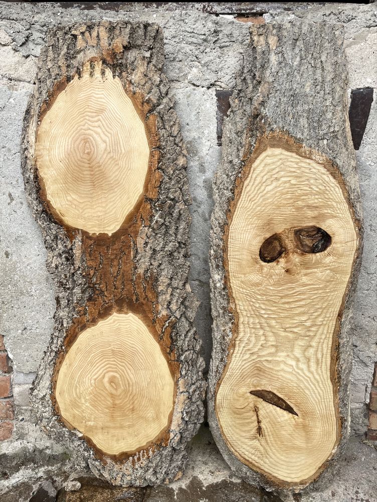 Jesion . Deski . Drewno . Live Edge