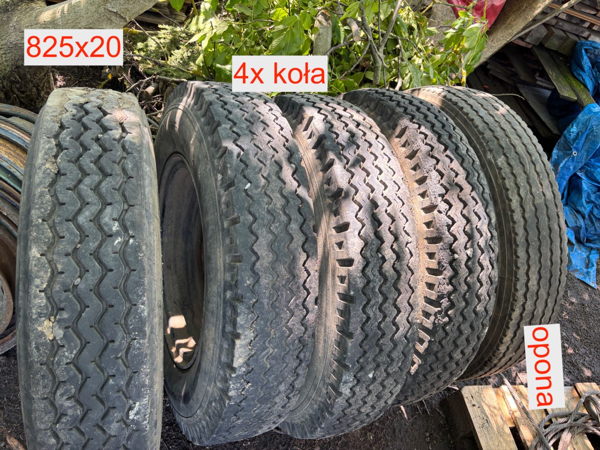 Koła rolnicze 825x20 i 900x20