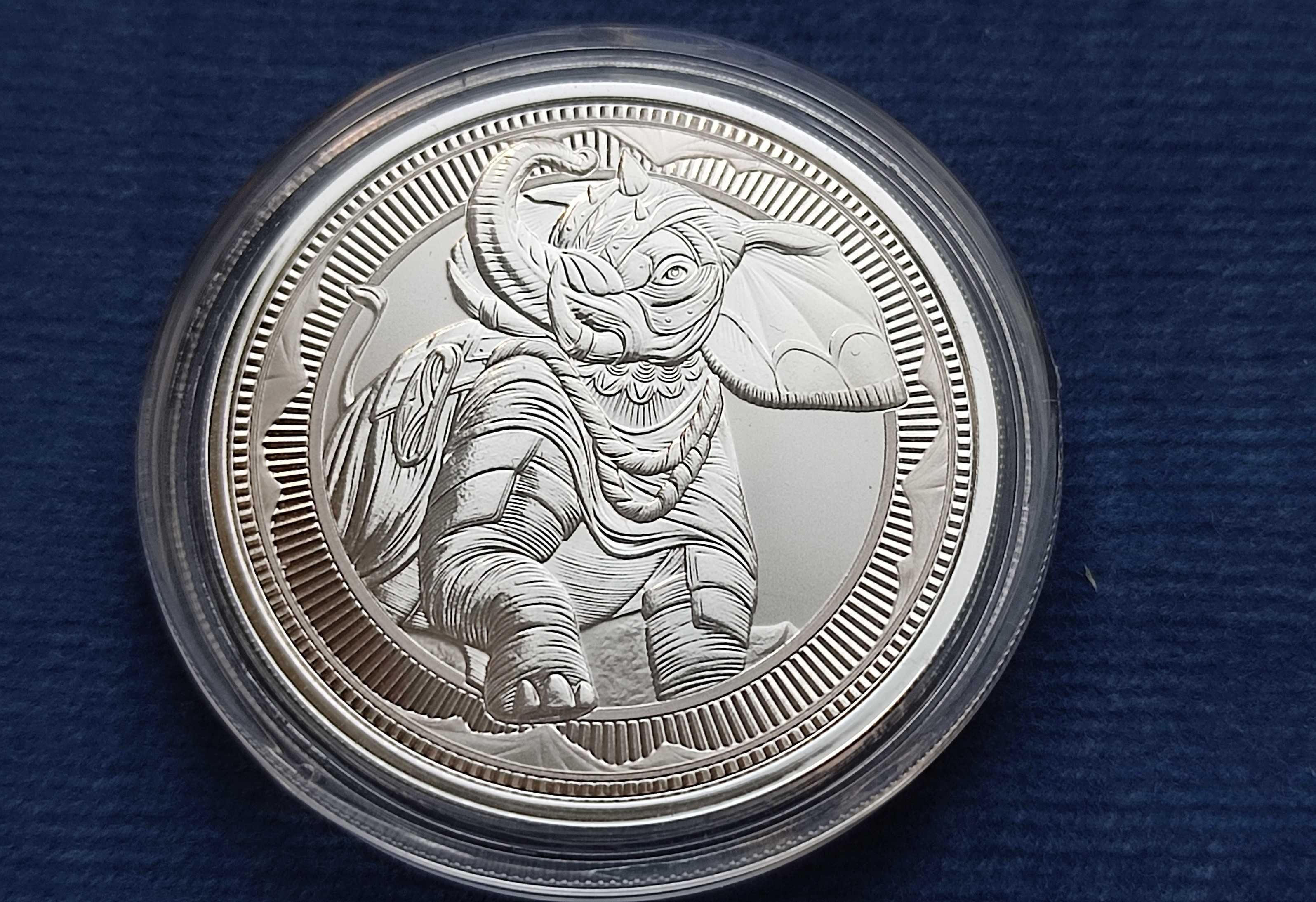 Монета 1 фунт 2023 Гібралтар Бойовий Слон