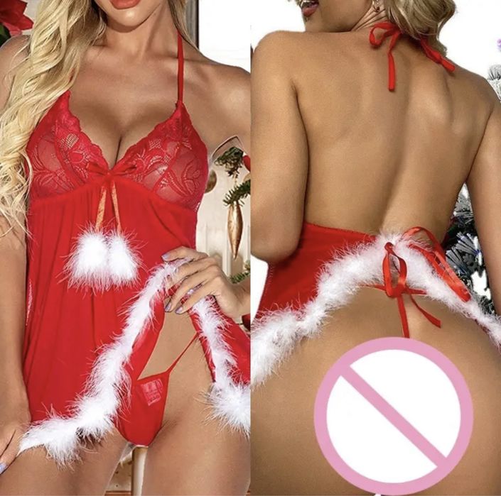 Новорічний комплект жіночої білизни