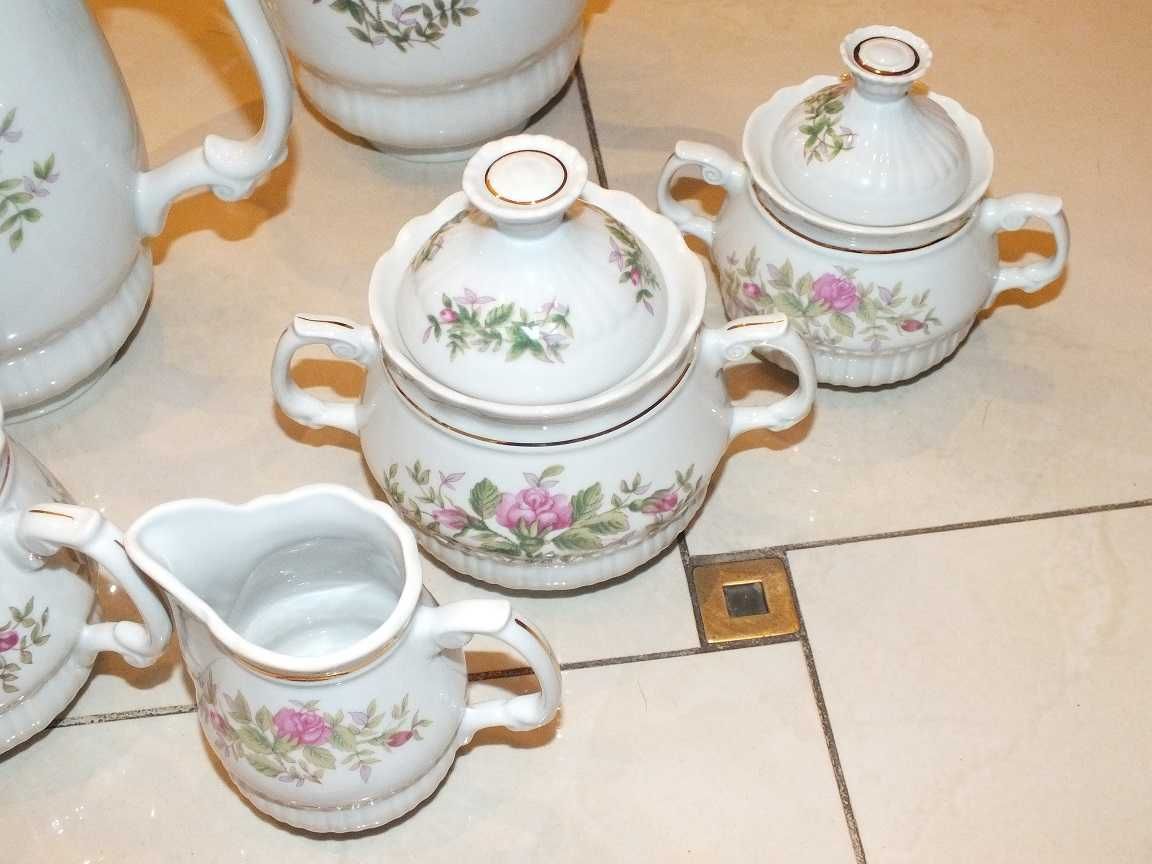 Porcelana Włocławek serwis Kawa herbata stylizowany na lata 20-te