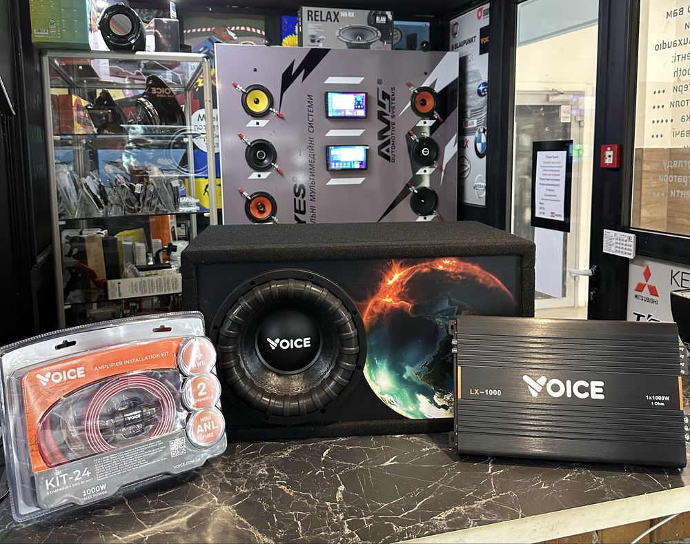 Комплект Сабвуфер Voice SP-255 10”