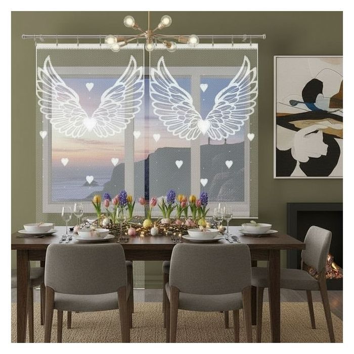 Komplet firan Skrzydlate Serce wys 250 cm DomoweTekstylia | WN6SS2 55K