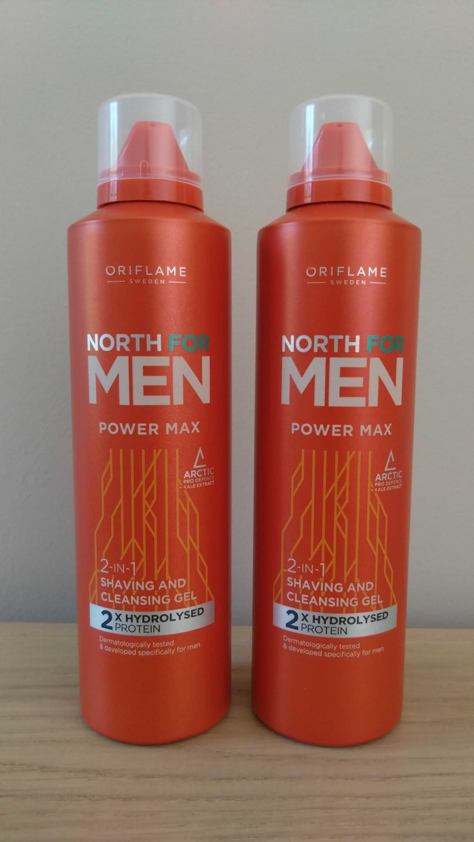 Oriflame Żel do golenia i mycia twarzy North For Men PowerMax - 2 szt.