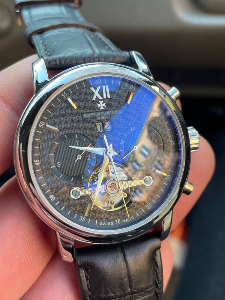 Механічний наручний годинник Vacheron Constantin black