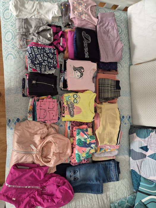 Mega paka ubrań Coccodrillo,smyk itp.dla dziewczynki 128cm. Super stan