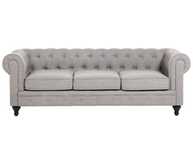 Sofa Chesterfield beliani jak nowa 3 osobowa