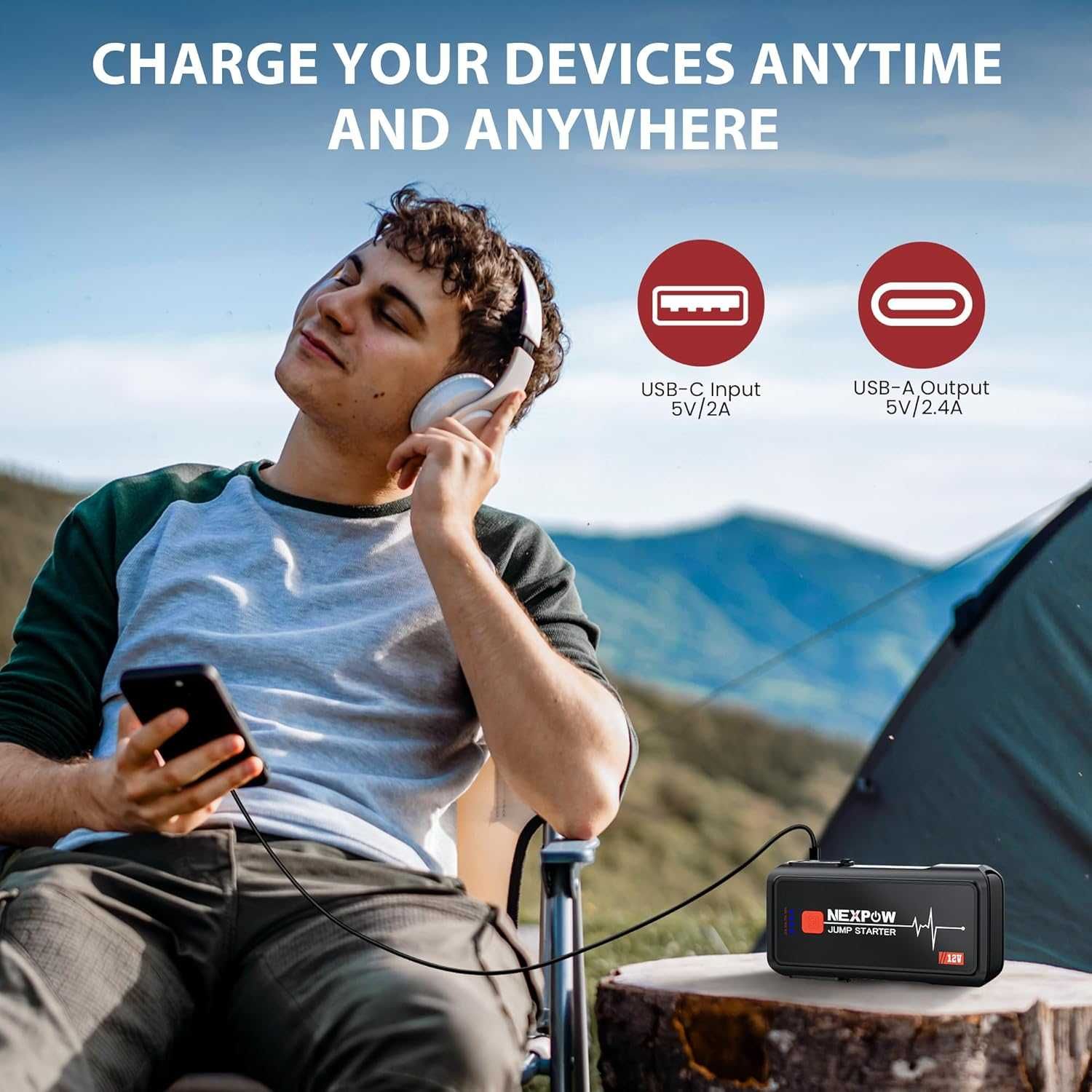 NEXPOW Powerbank, Urządzenie Rozruchowe do Samochodu, 3000A