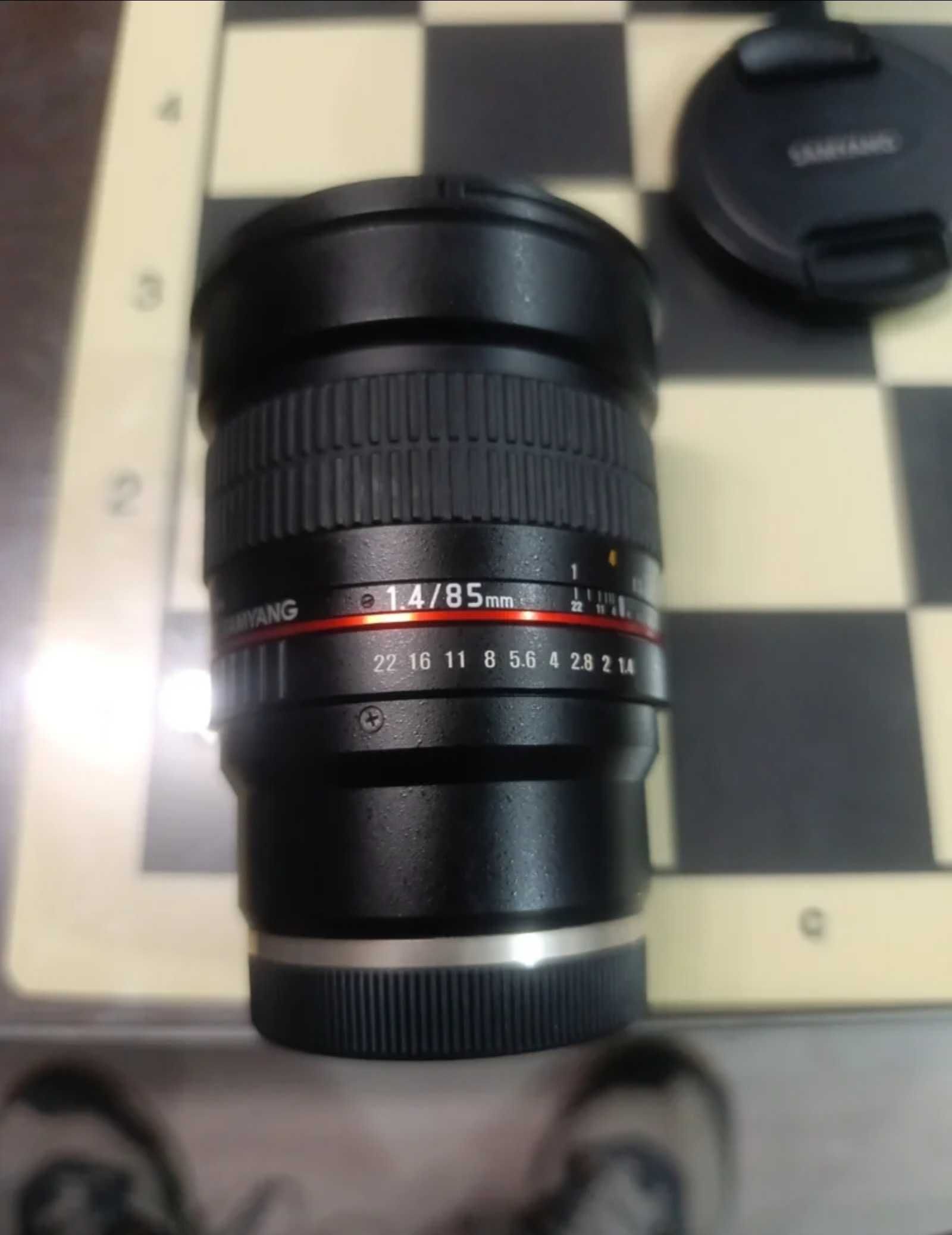 Lente Sony FE 85mm 1.4 Samyang nova E Mount