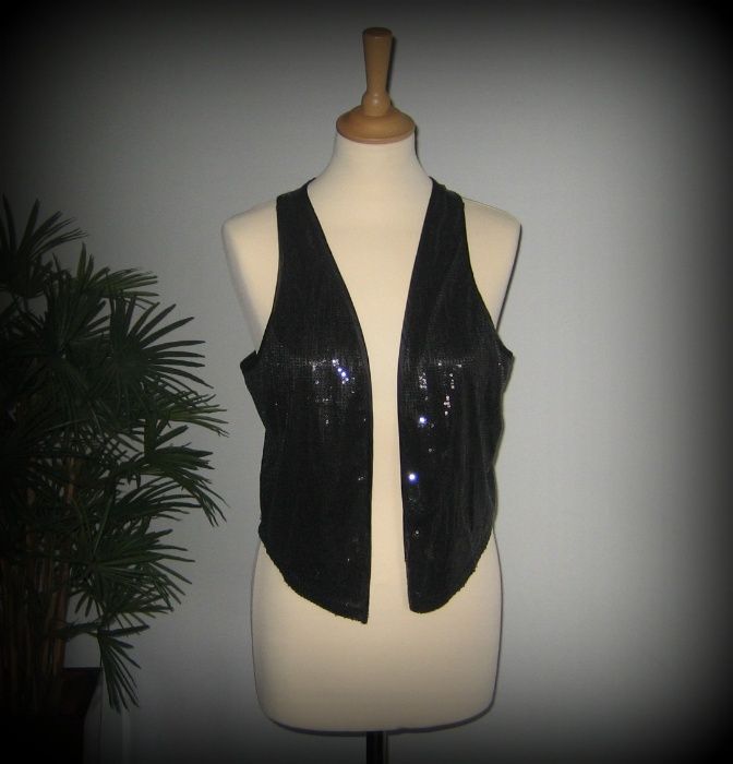 Colete Preto de Lantejoulas - Pimkie