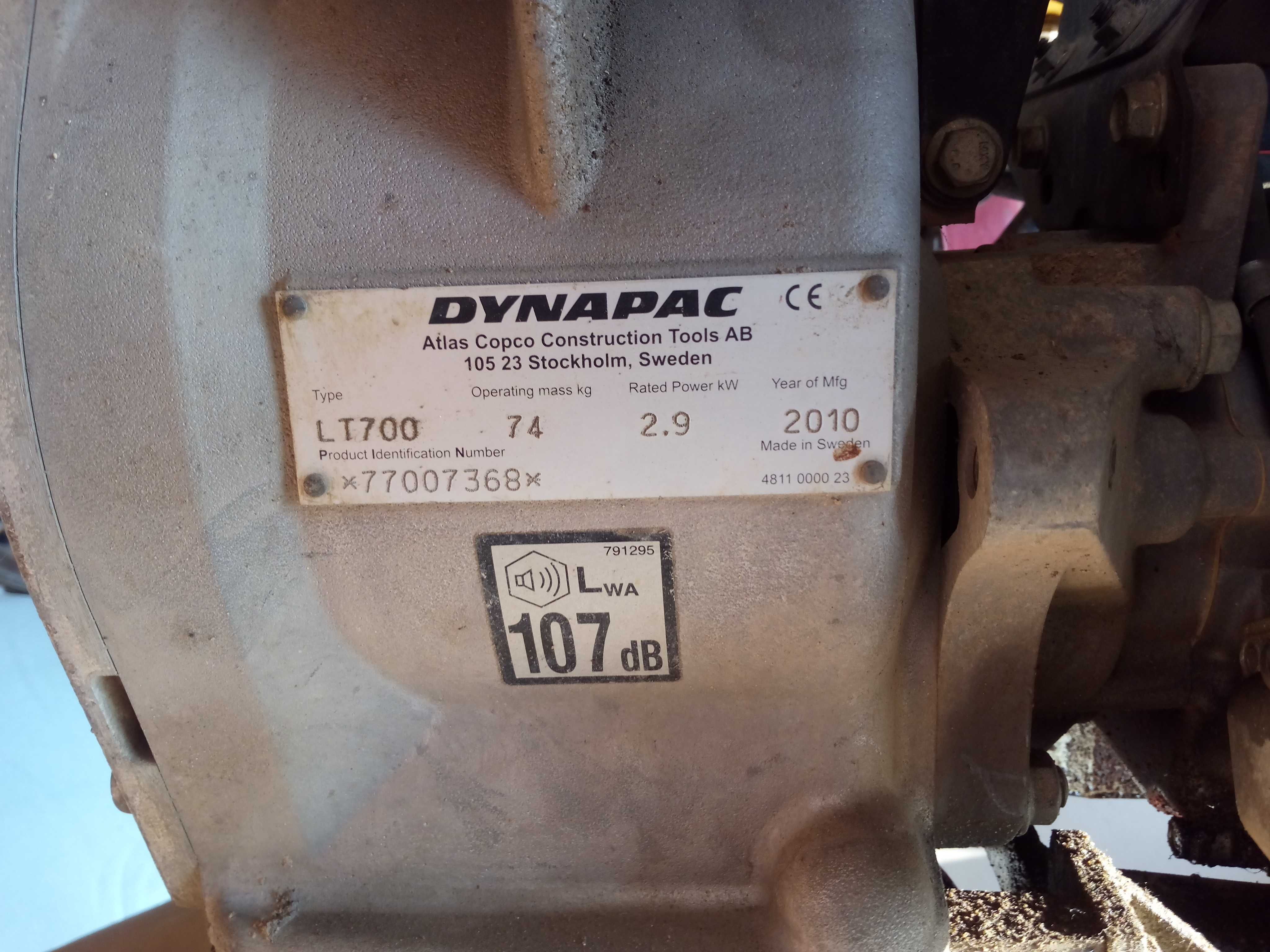 Zagęszczarka skoczek Dynapac lt700