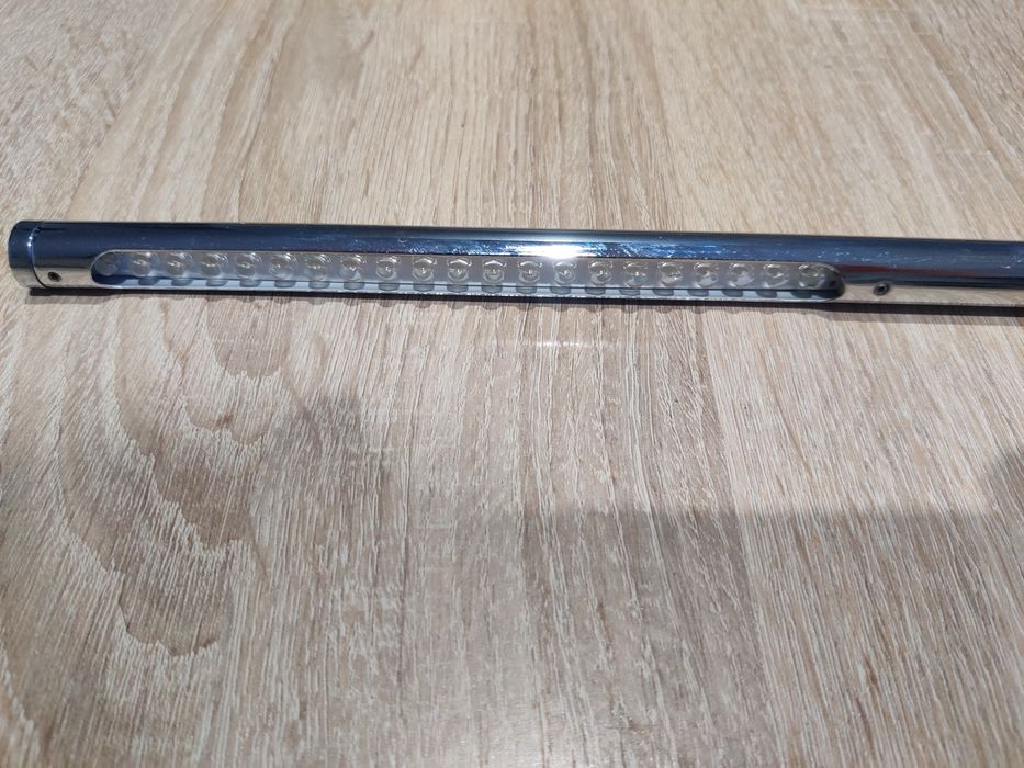Lampka biurkowa LED metalowa chrom