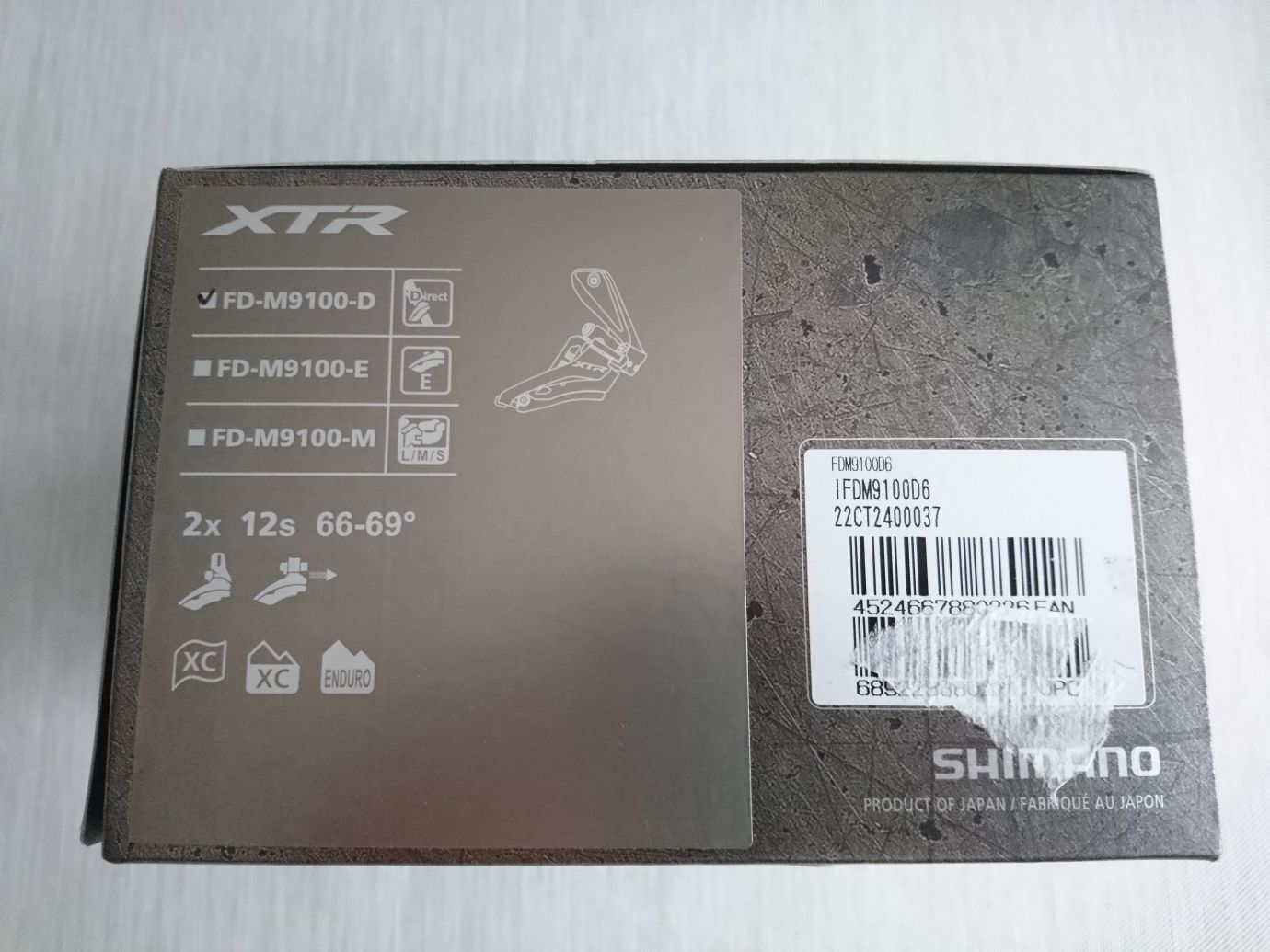 Shimano XTR FD-M9100 d przerzutka przednia 2 x 12 Nowa bezpośredni mon