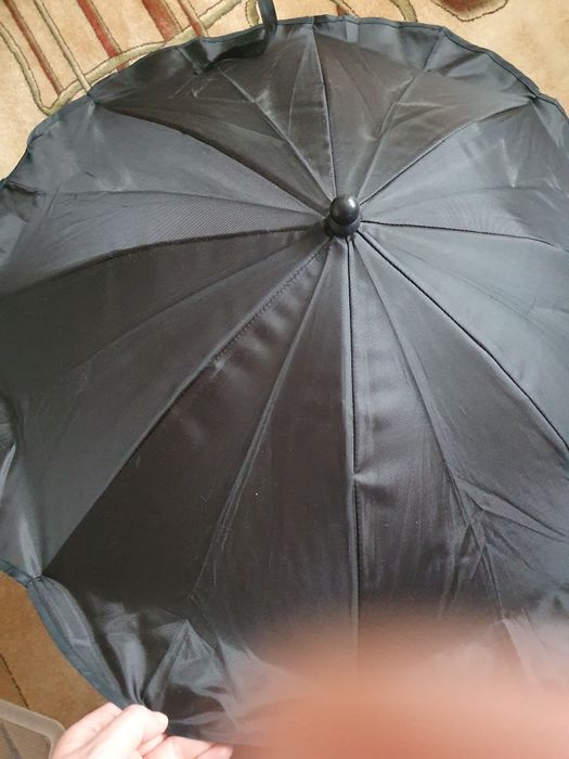 Parasolka do wózka czarna z osłoną termiczną