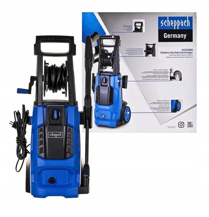 Мийка високого тиску Scheppach HCE2800 мойка 180 бар | керхер карчер