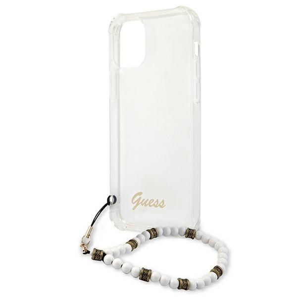 Etui Guess iPhone 12/12 Pro Transparent Hardcase White Pearl