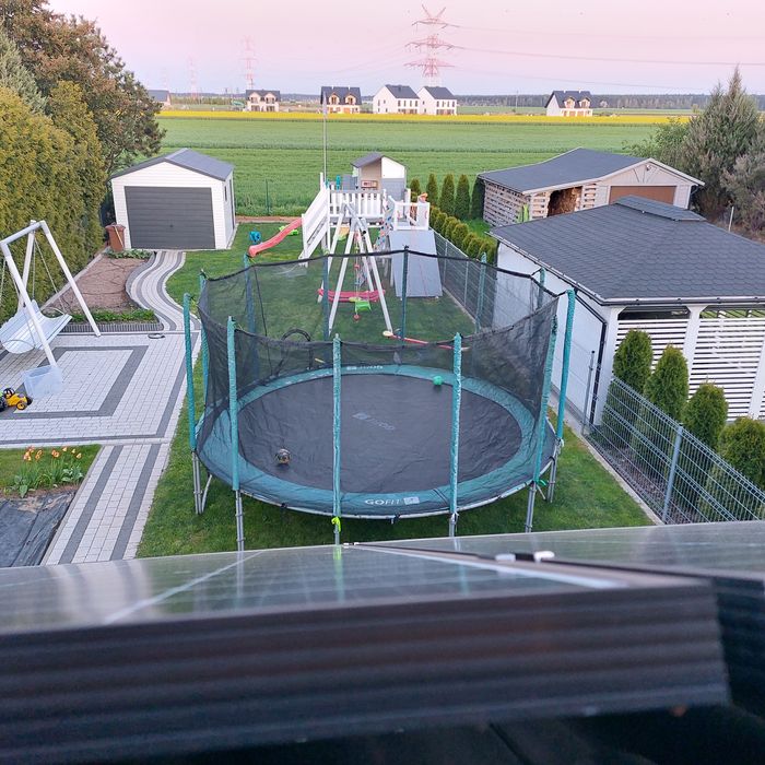 Wielka profesjonalna trampolina GoFit 5,5 m średnicy
