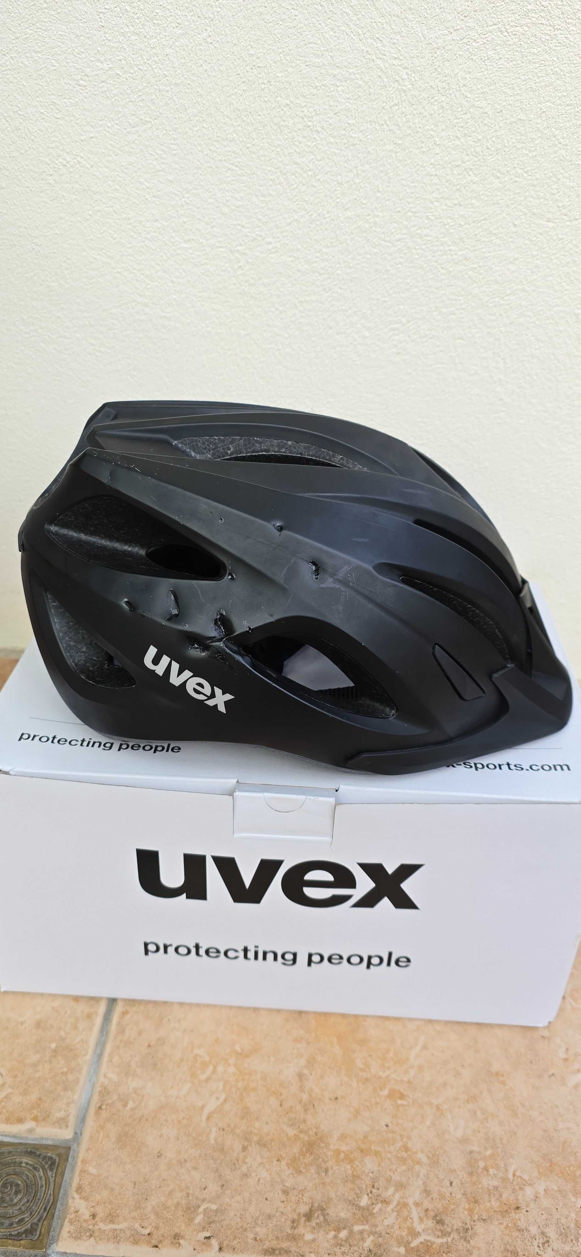 Kask rowerowy Uvex Viva 3 Plum Black Mat 56-62 cm