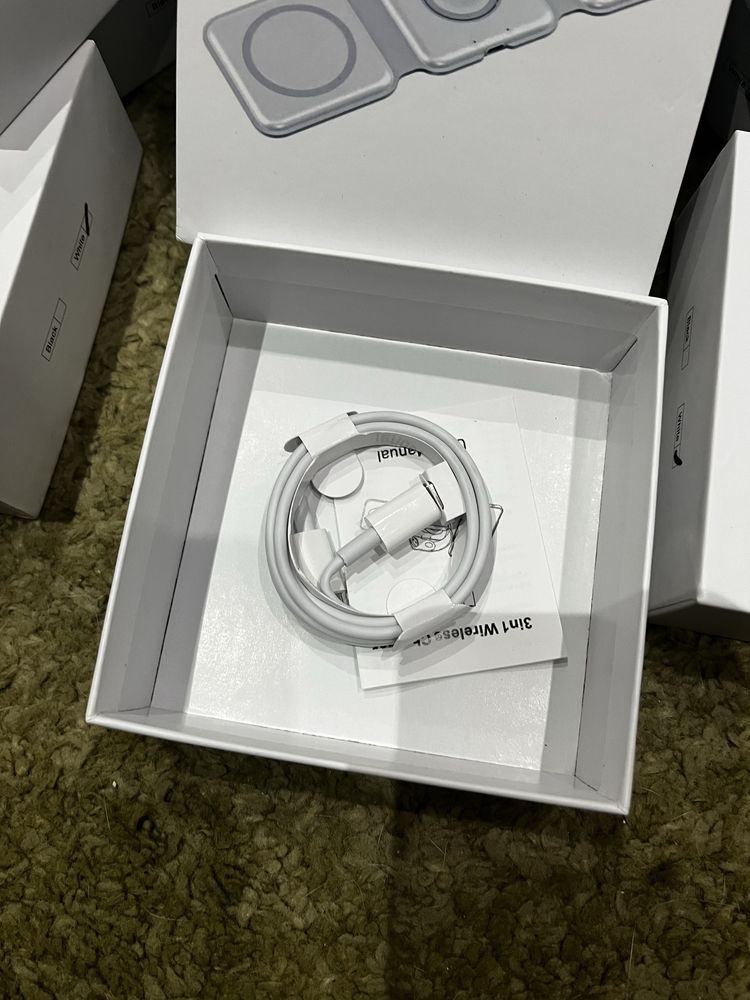 Carregador Triplo Magsafe + Apple Watch + Wireless