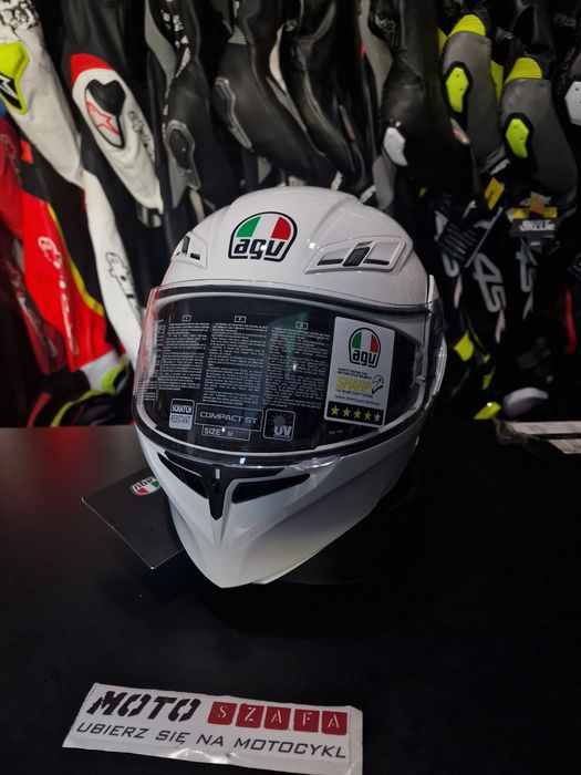Kask AGV COMPACT ST WHITE 'M Ostatnia sztuka! !Promocja! !Sklep!