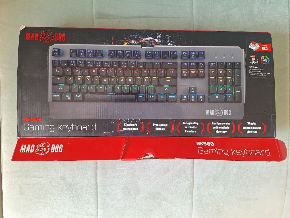 Klawiatura gaming keyboard gk900 Maddog