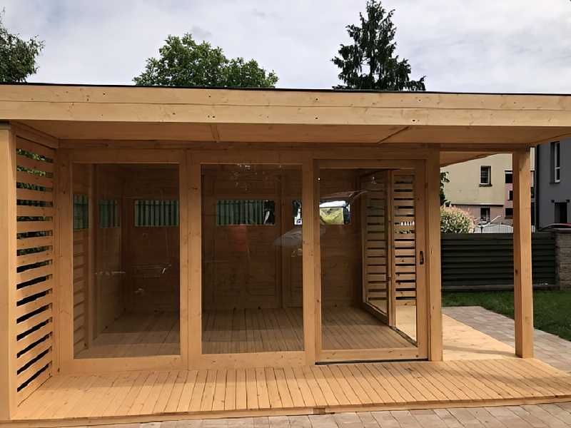 Altana 29 szklana altanka ogrodowa domek producent