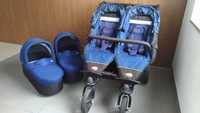 Wózek TFK TWIN TRAIL 2 w 1 gondola DuoX dla bliźniąt bliźniaków
