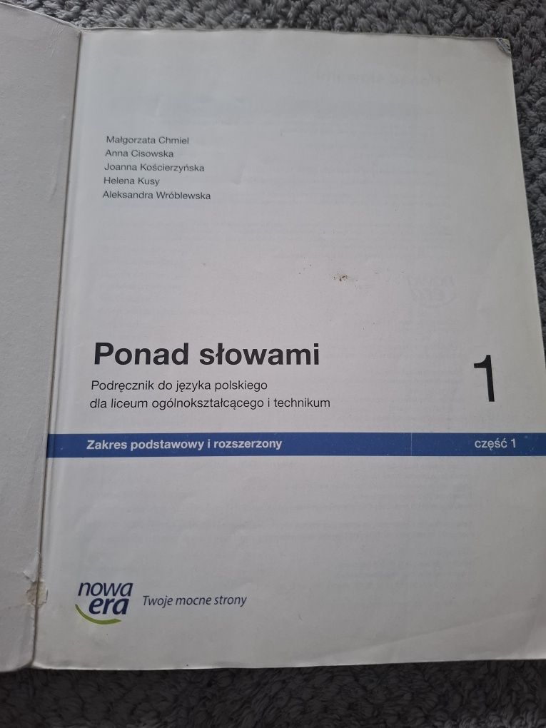 Ponad Słowami 1  liceum technikum