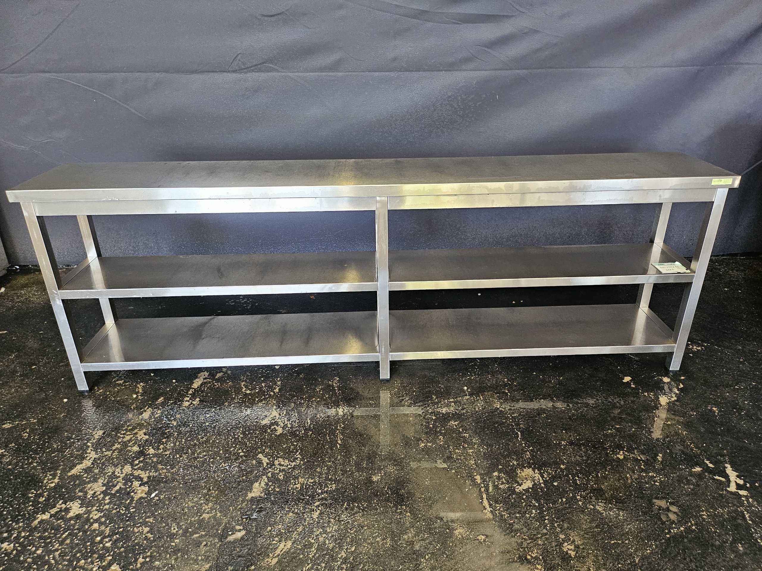Bancada de apoio em inox