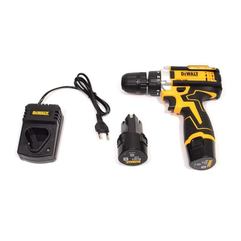 Шуруповерт 12V DeWalt полный комплект  2 аккумулятора 2Ah